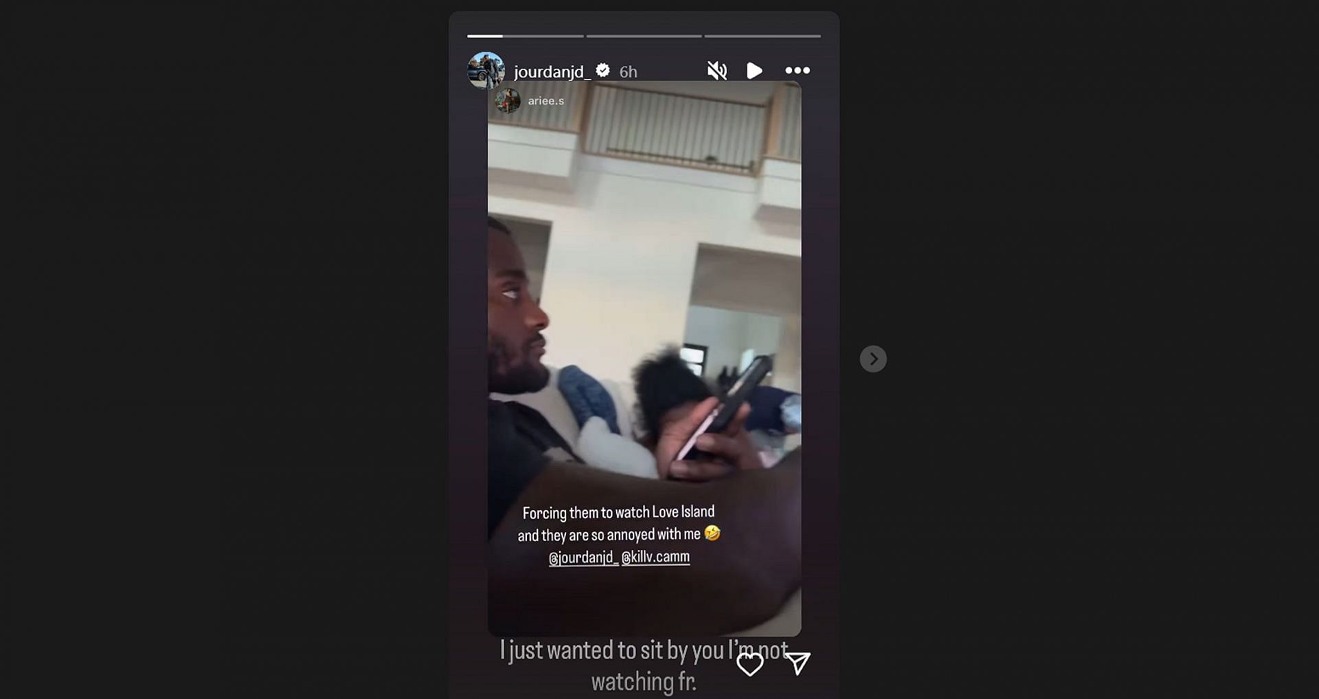 Still from Jourdan Lewis's Instagram story/@jourdanjd_FollowMessage